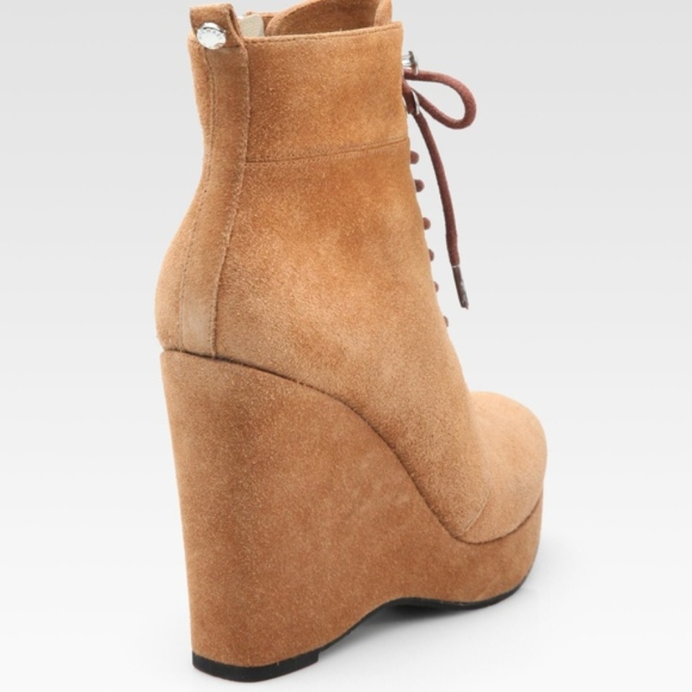 Michael Kors Jada Ankle Suede Brown Boots - Picture 2 of 6